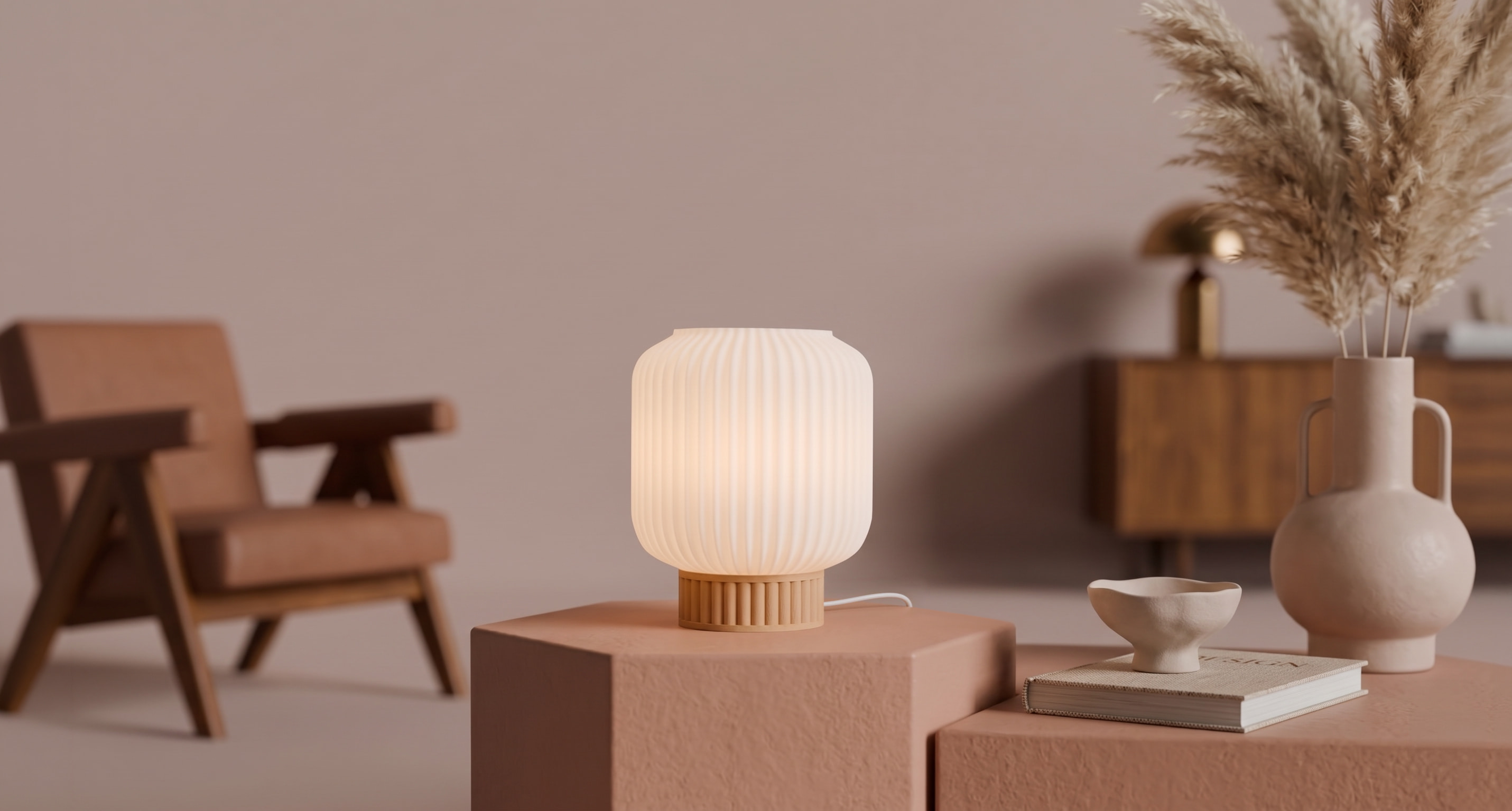 Geometric light pattern from parametric design